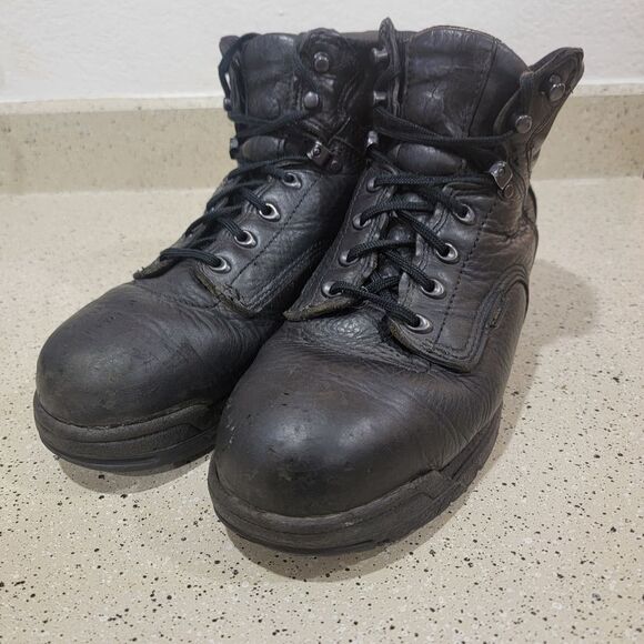 Timberland Pro Series Men’s Size 9 M Safety Toe Work Boots ASTM F2413-05 Brown - Picture 3 of 9